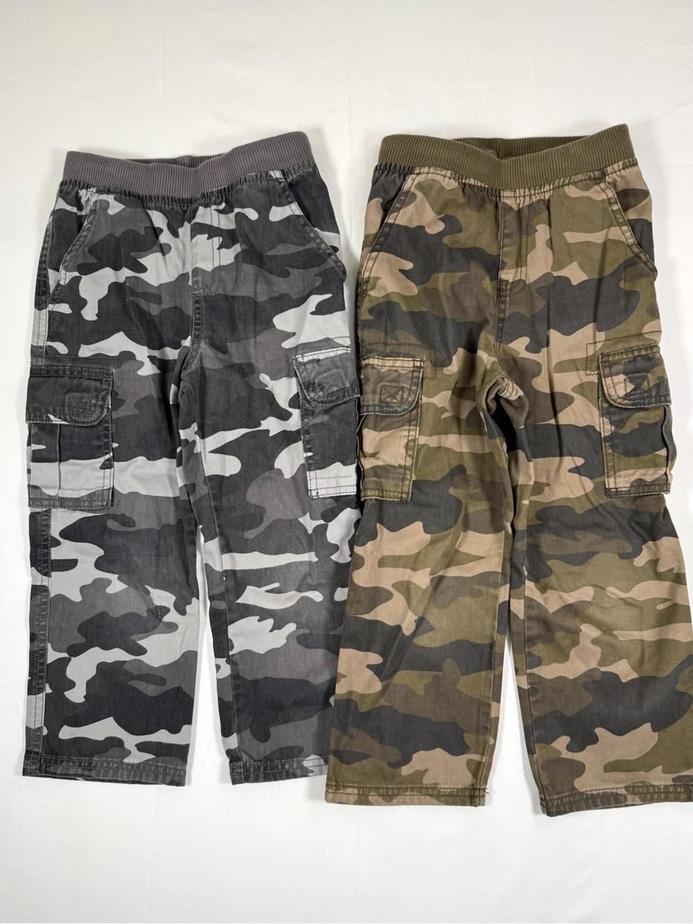 THE CHILDRENS PLACE Boys Cargo Pants Lot Size 4T Camo Military Streetwear